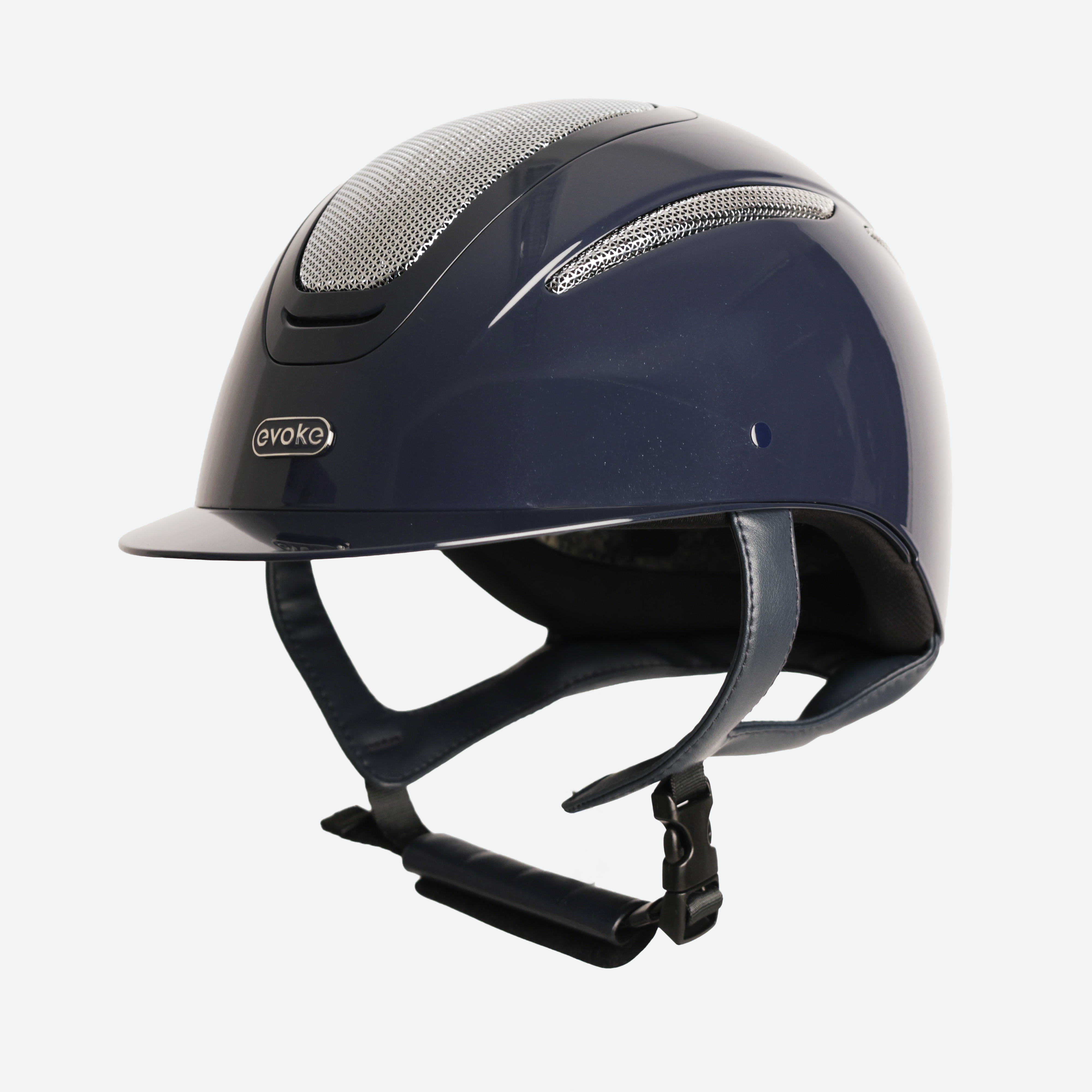 Elara Classic Peak Navy Metallic Silver Chrome