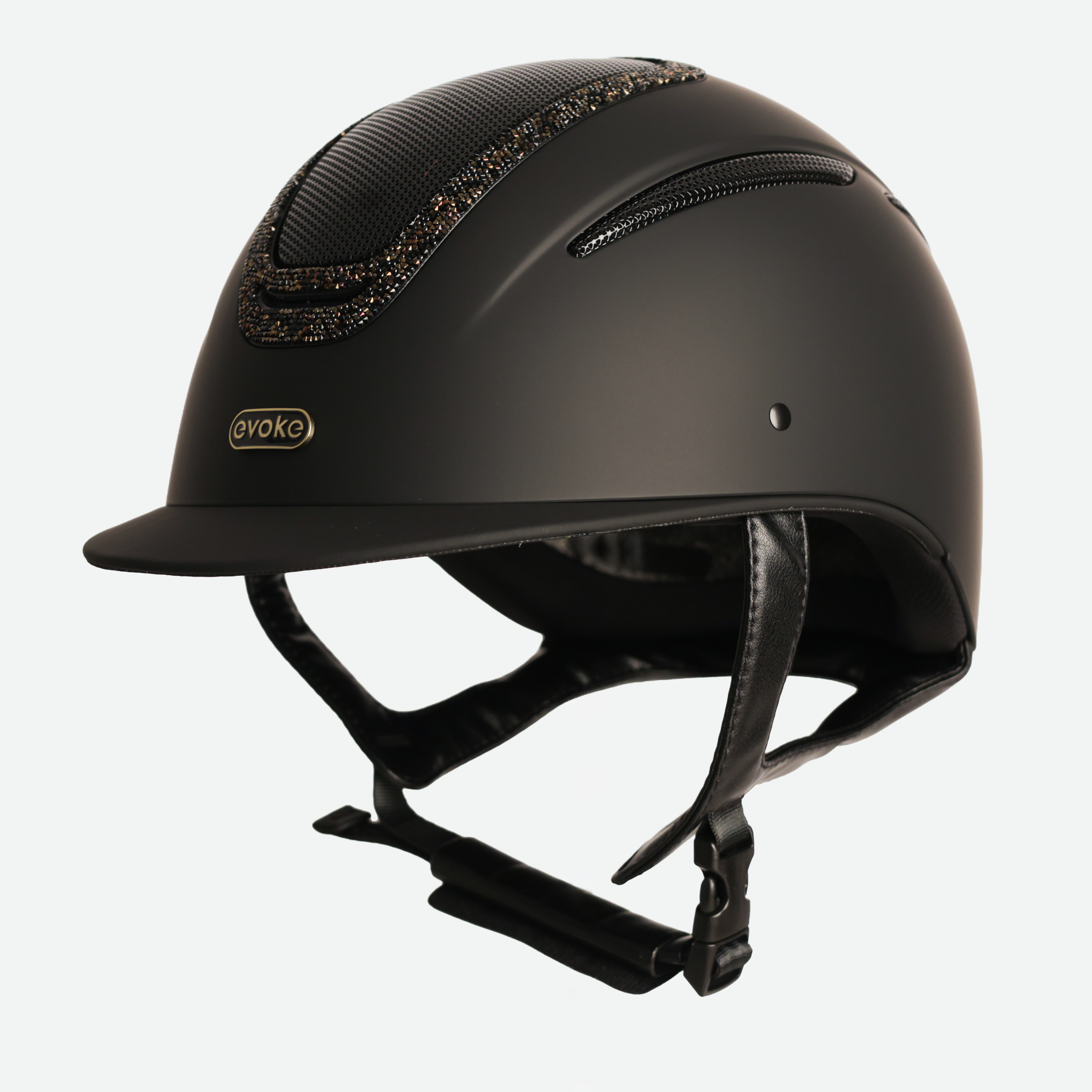Elara Classic Peak Black Gold Crystal Frame