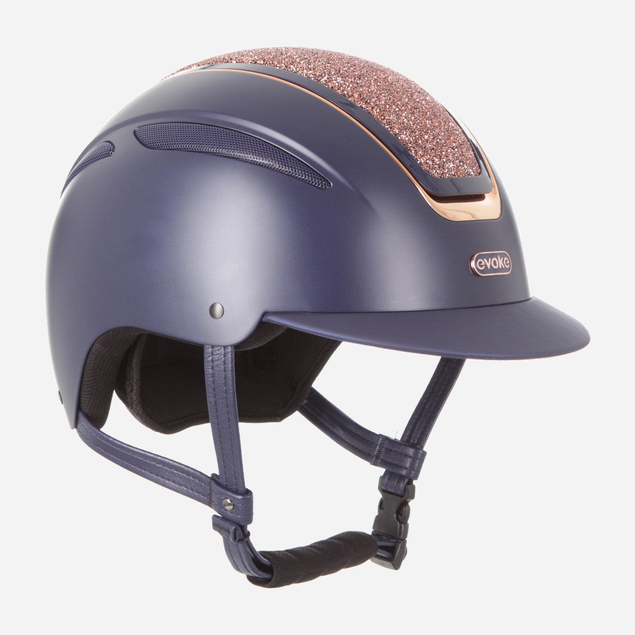 Callisto Classic Peak Navy Rose Gold Crystal
