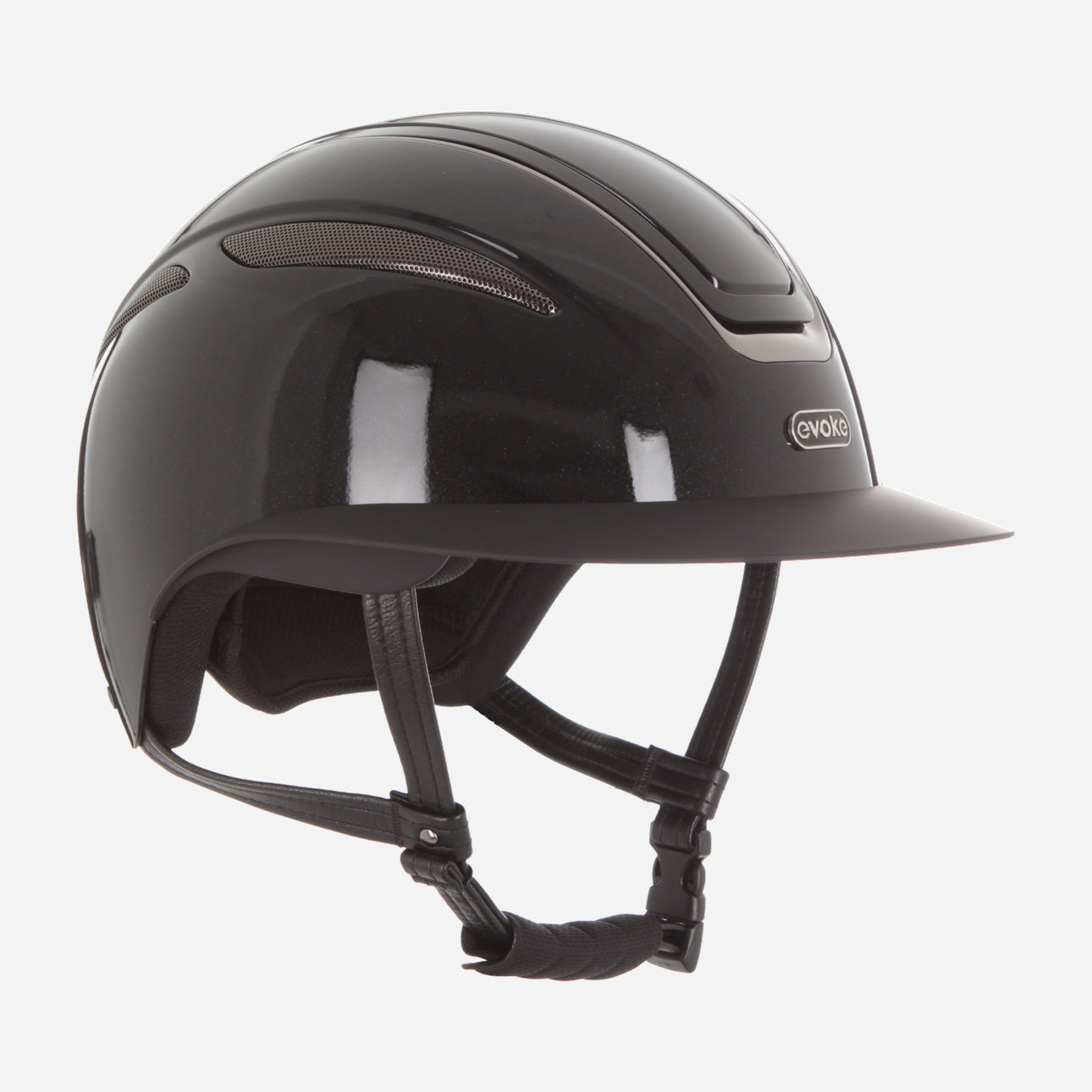 Callisto Wide Peak Black Metallic Gunmetal