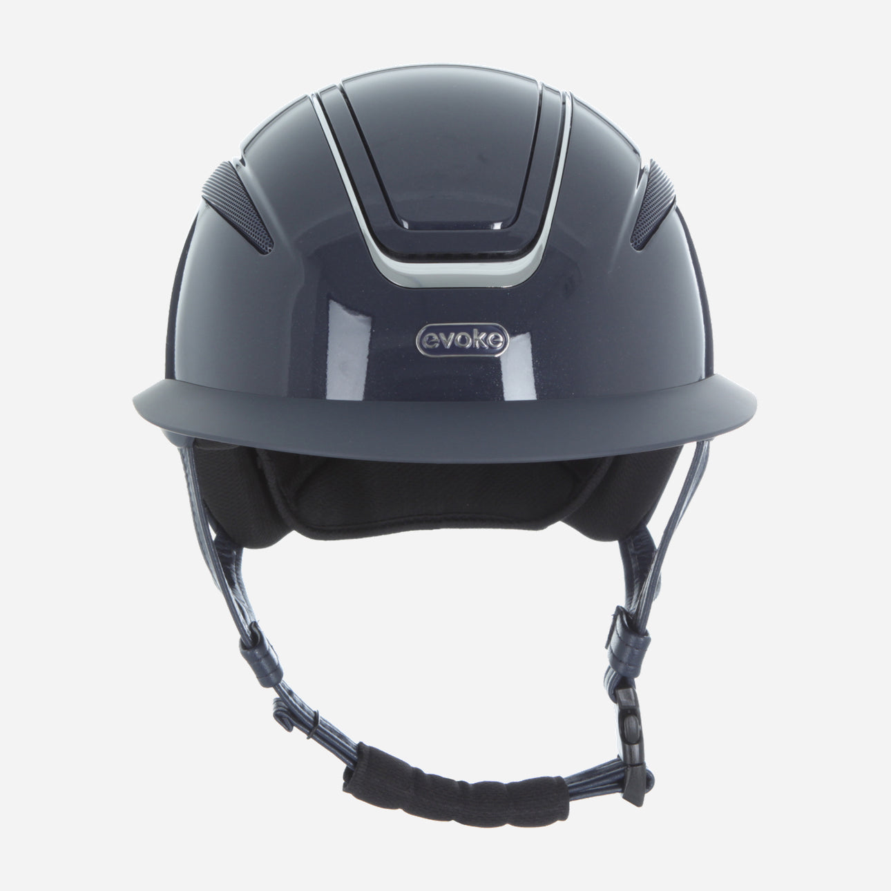 Callisto Wide Peak Navy Metallic Chrome