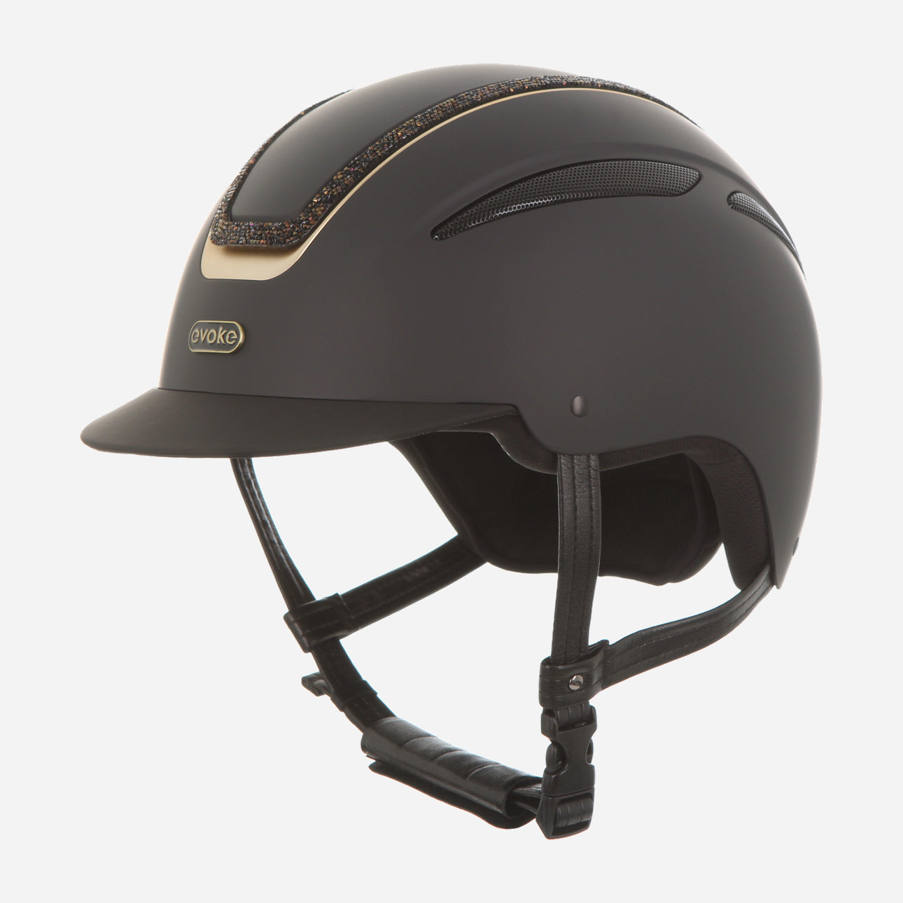 Callisto Classic Peak Black Gold Crystal Frame