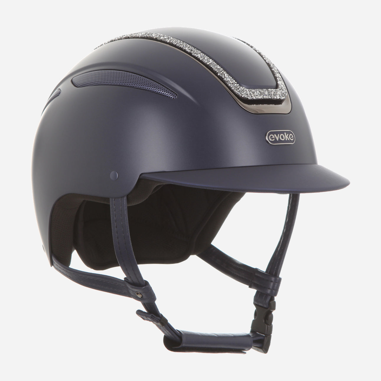Callisto Classic Peak Navy Silver Crystal Frame