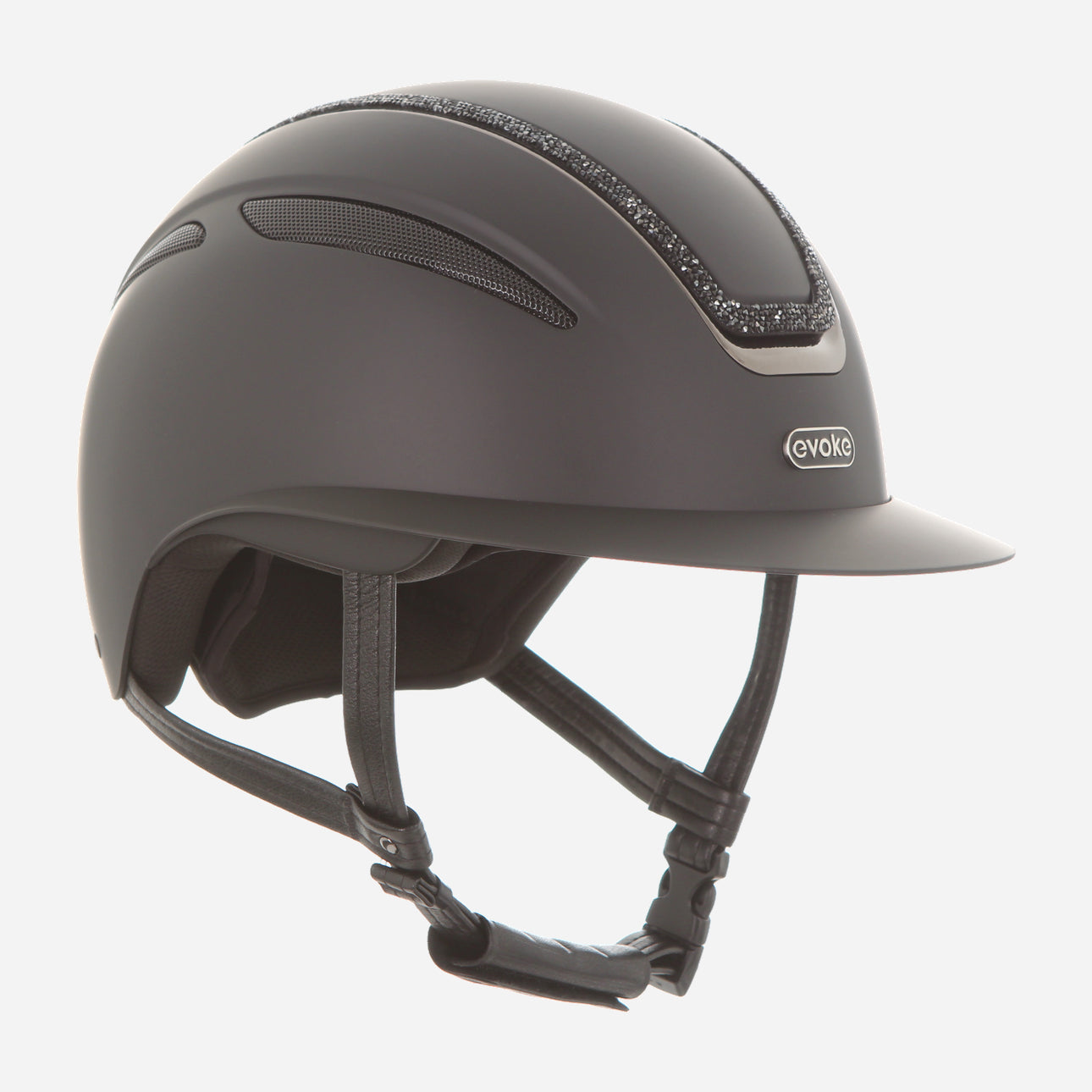 Callisto Wide Peak Black Black Crystal Frame