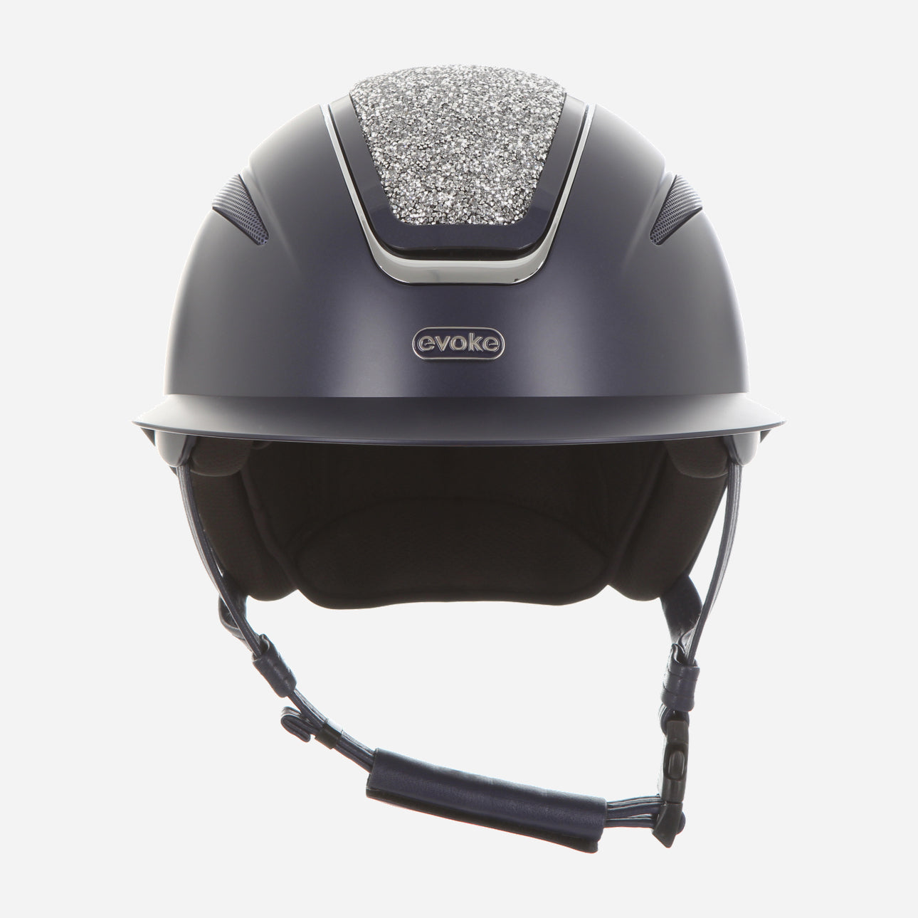Callisto Wide Peak Navy Silver Crystal