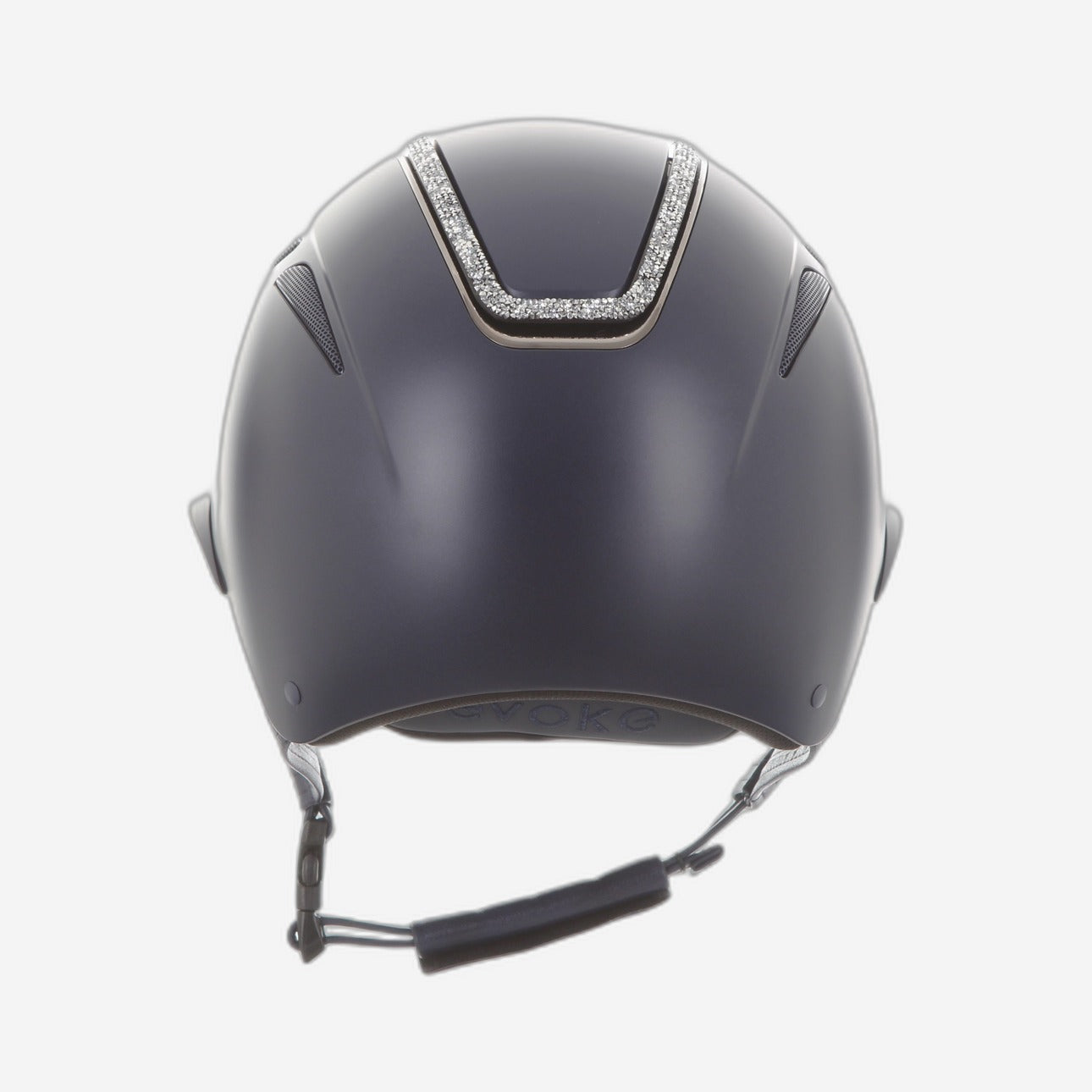 Callisto Wide Peak Navy Silver Crystal Frame