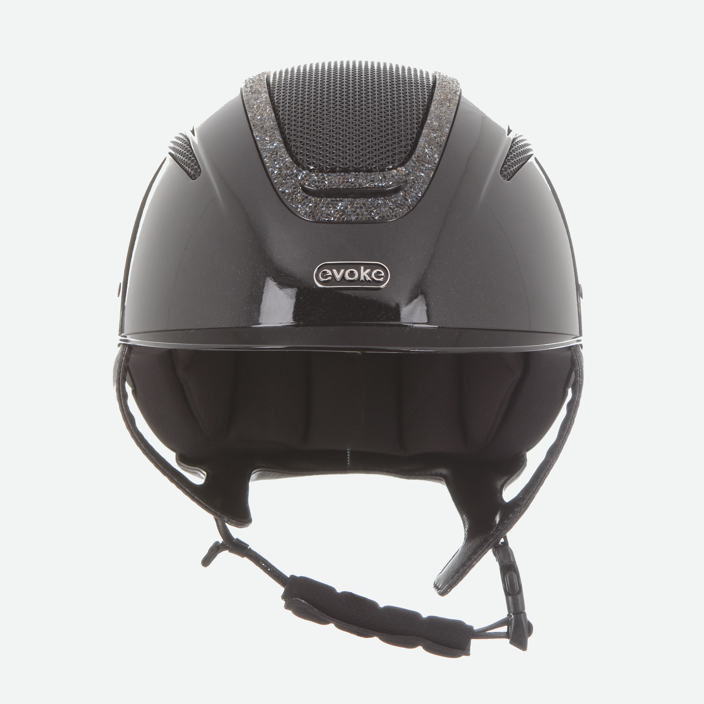 Elara Classic Peak Black Metallic Steel Crystal Frame