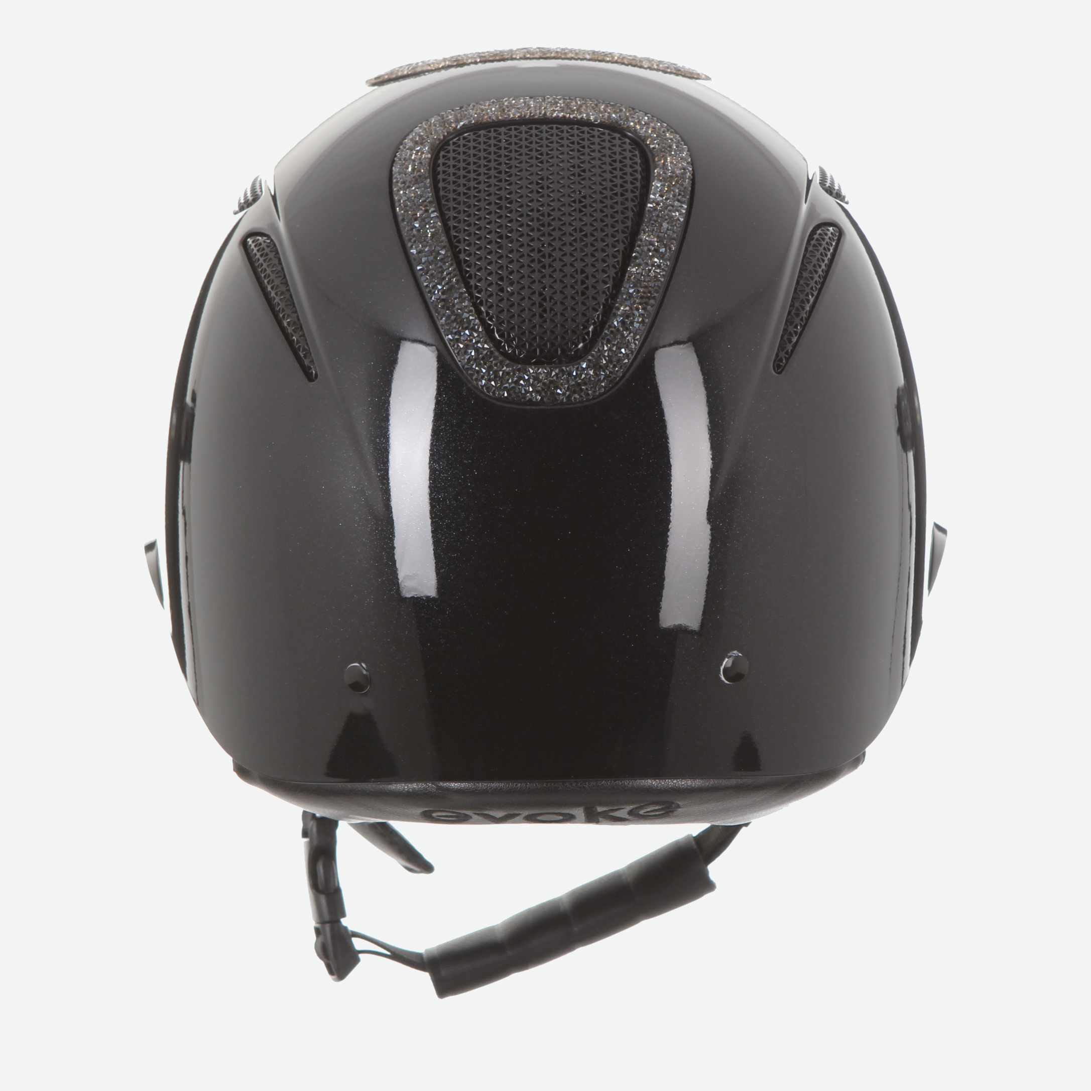 Elara Wide Peak Black Metallic Steel Crystal Frame