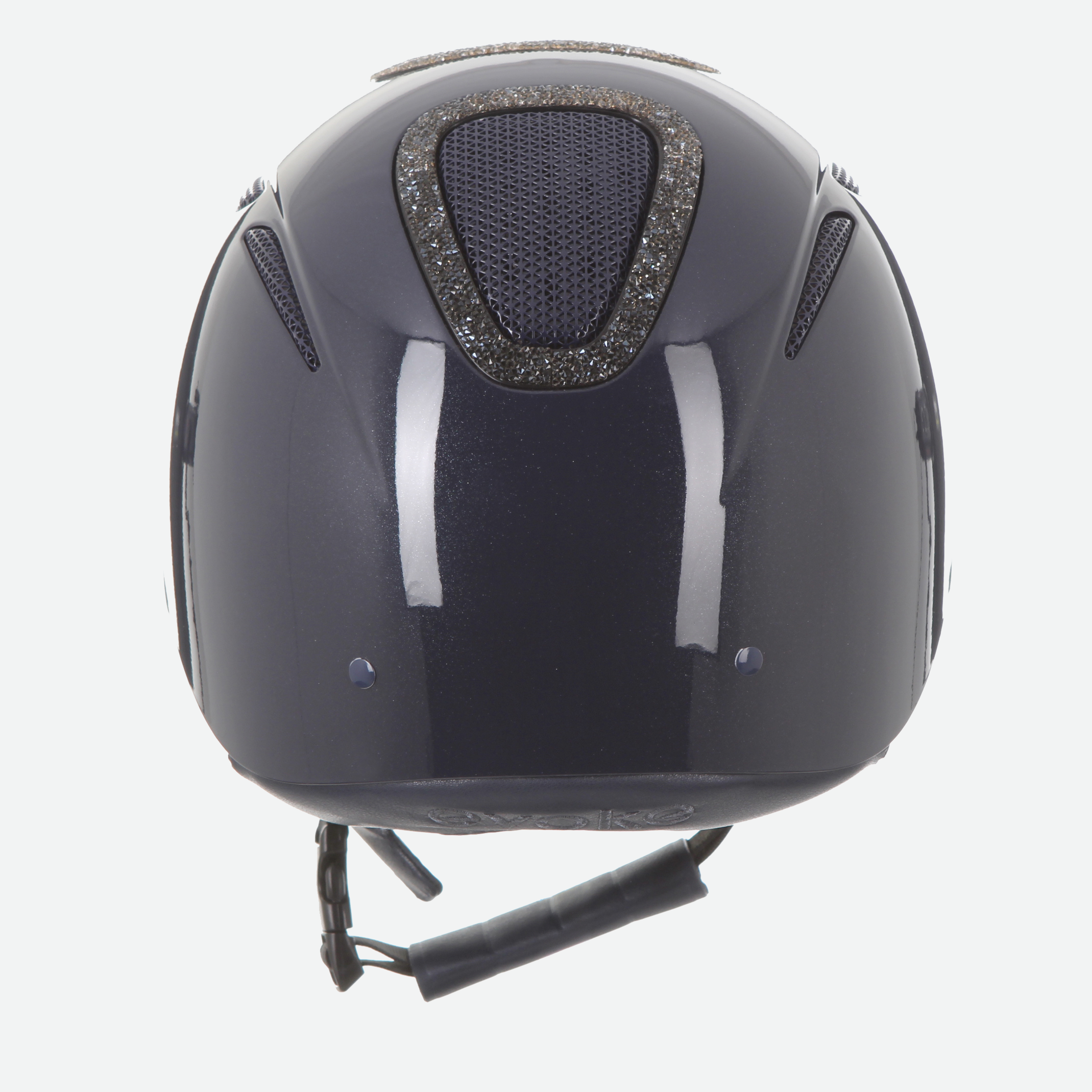 Elara Classic Peak Navy Metallic Steel Crystal Frame