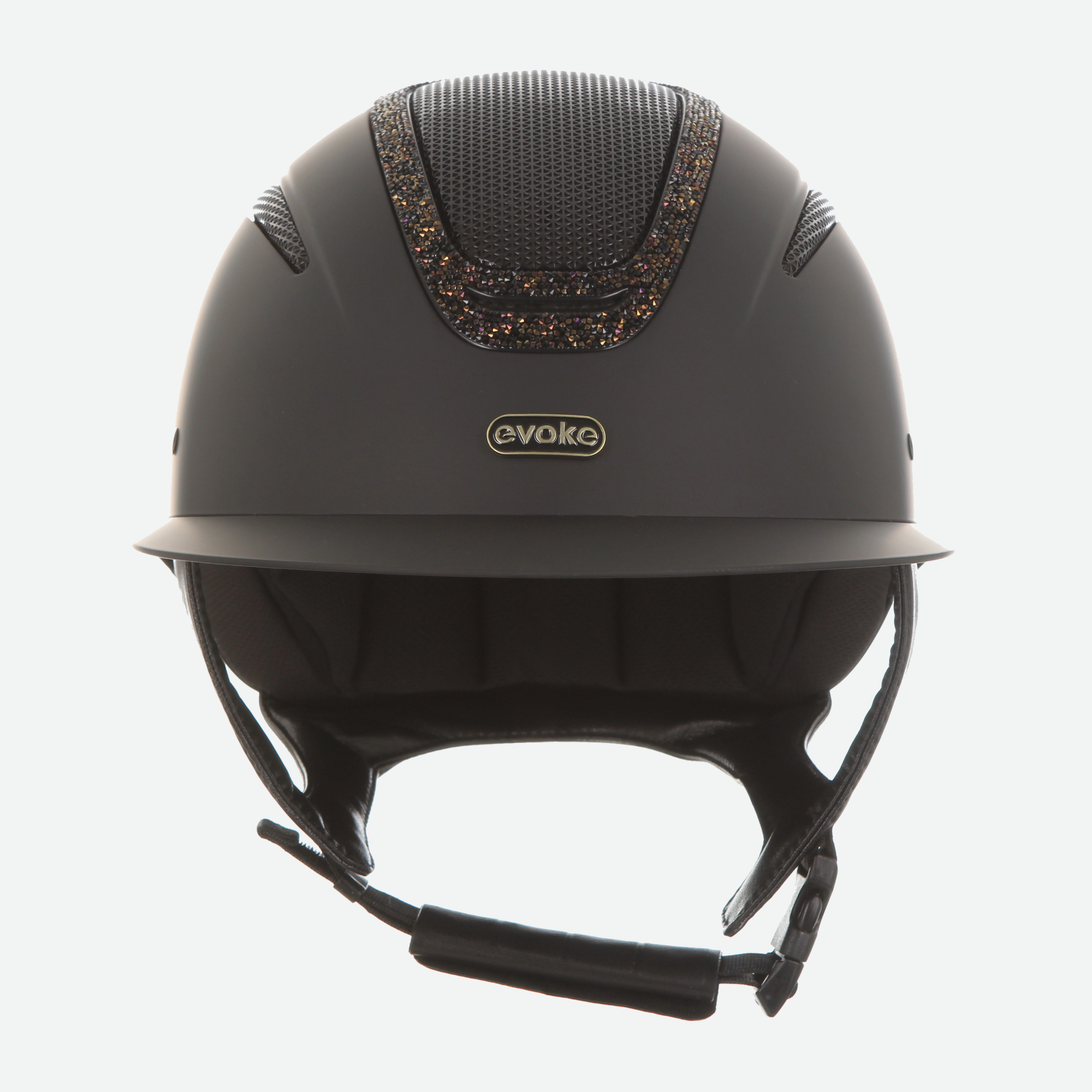 Elara Wide Peak Black Gold Crystal Frame