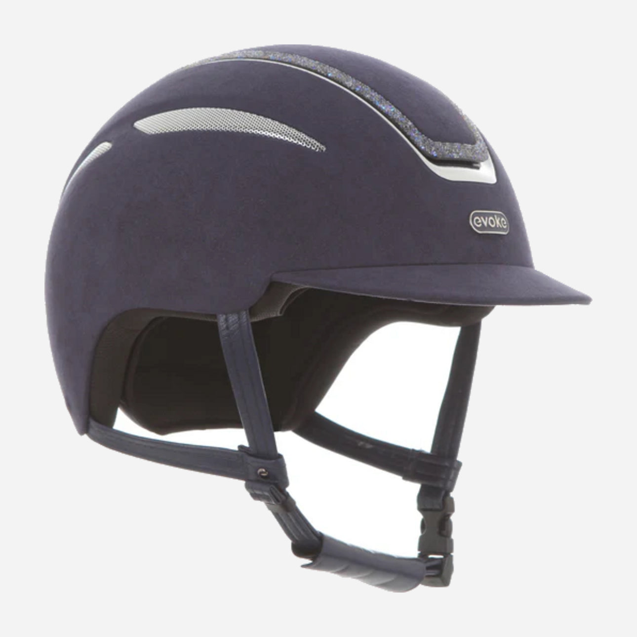 Callisto Classic Peak Cool Blue Suede Blue Crystal Frame