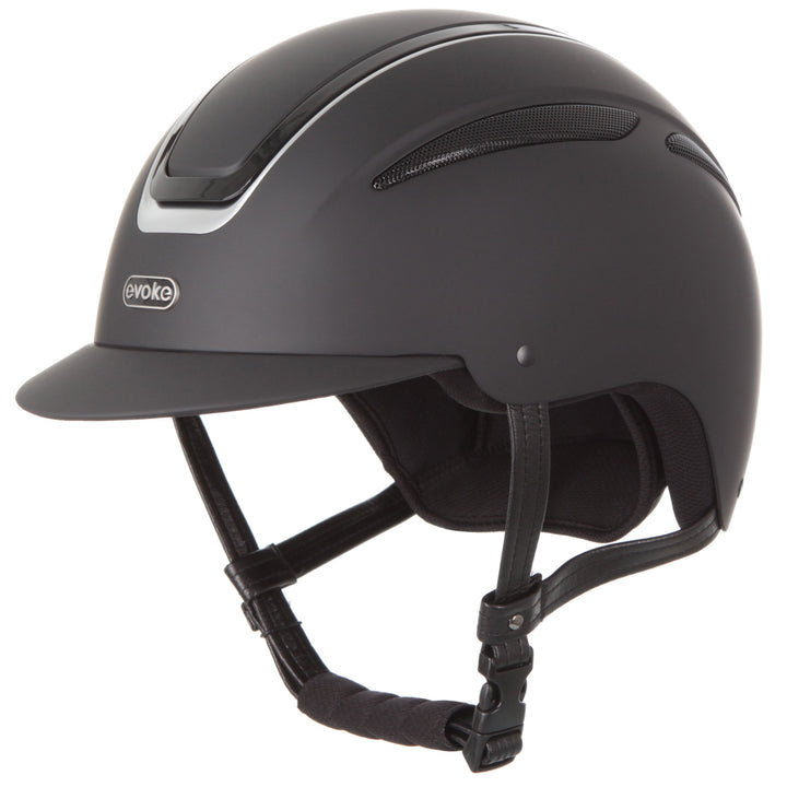 Callisto Classic Peak Helmet In Black Silver