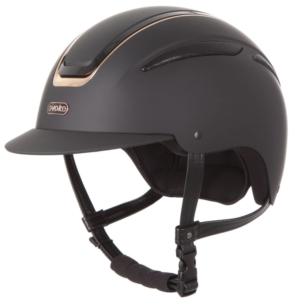 Callisto Classic Peak Helmet In Black Rose Gold