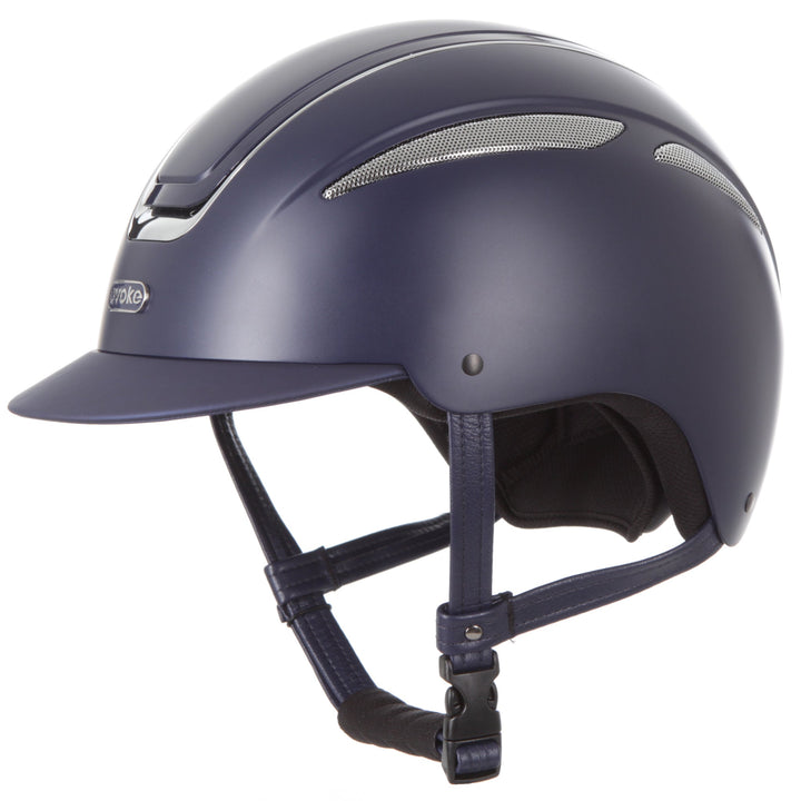 Callisto Classic Peak Helmet In Navy Chrome