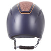 Callisto Classic Peak Helmet In Navy Rose Gold Crystal