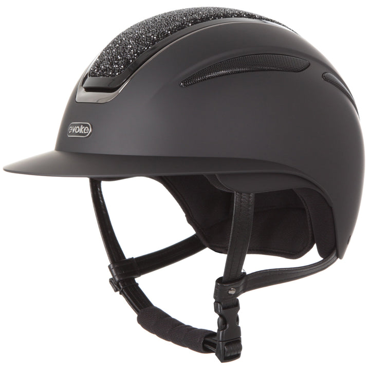 Callisto Wide Peak Helmet In Black Crystal
