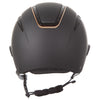 Callisto Wide Peak Helmet In Black Rose Gold