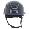 Callisto Wide Peak Helmet In Navy Metallic Chrome