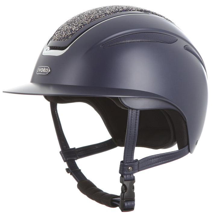 Callisto Wide Peak Helmet In Navy Crystal 