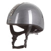 Orion Jockey Skull  Helmet In High Shine Carbon Gunmetal Black