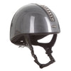 Orion Jockey Skull  Helmet In High Shine Carbon Gunmetal Black
