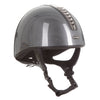 Orion Jockey Skull  Helmet In High Shine Carbon Gunmetal Black 