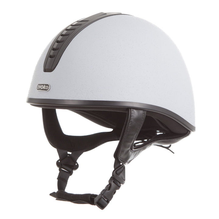 Orion Jockey Skull Helmet In Silver Black