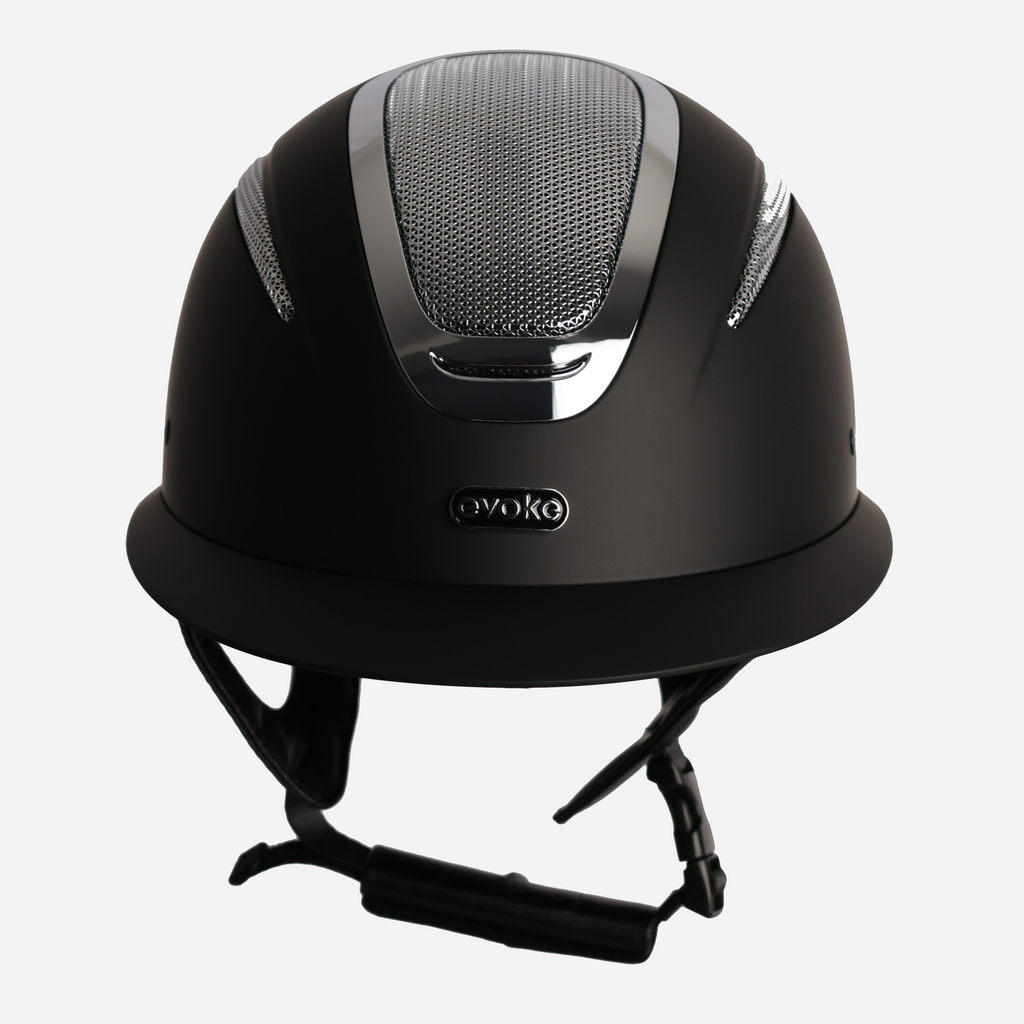 Elara Wide Peak Black Silver Chrome