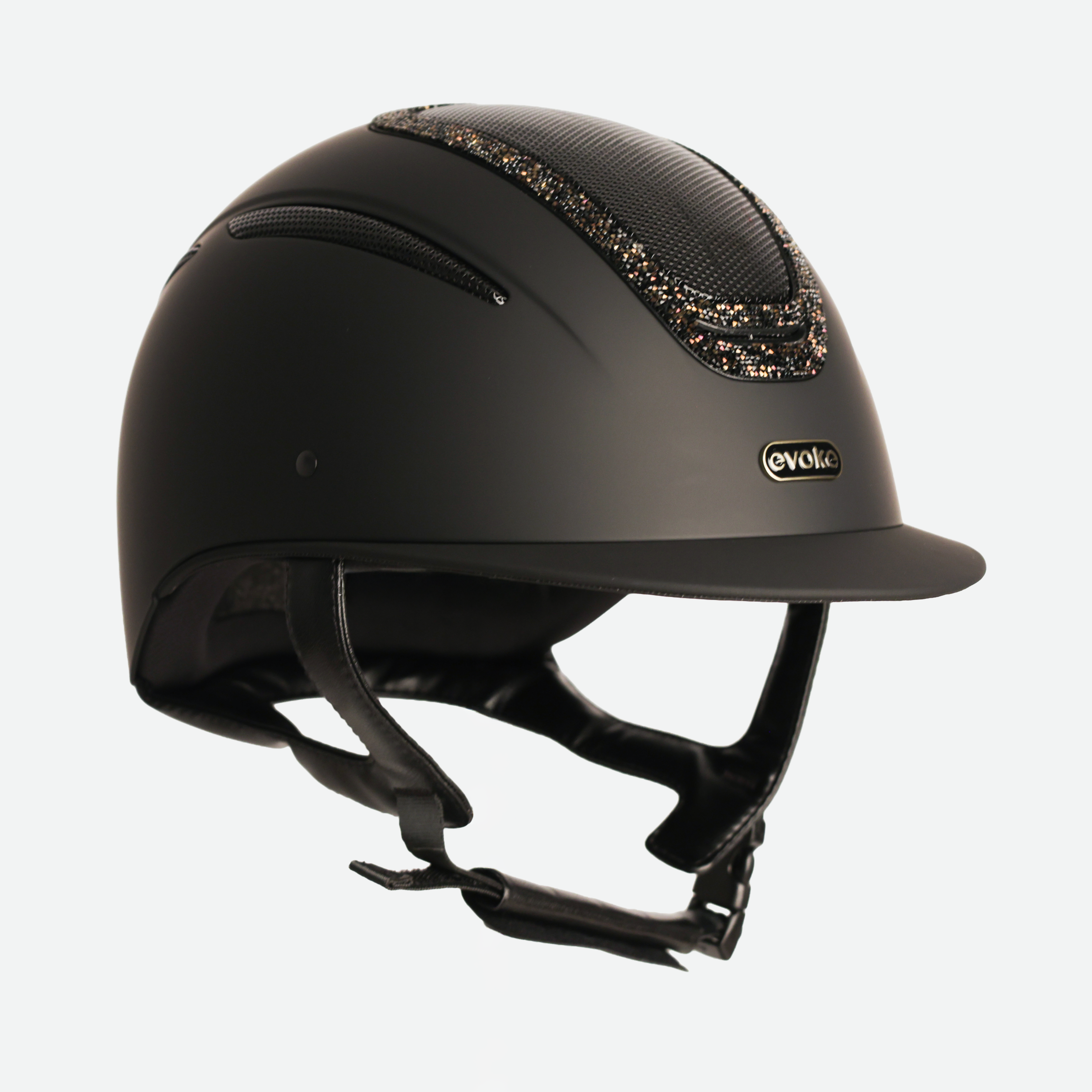 Elara Classic Peak Black Gold Crystal Frame
