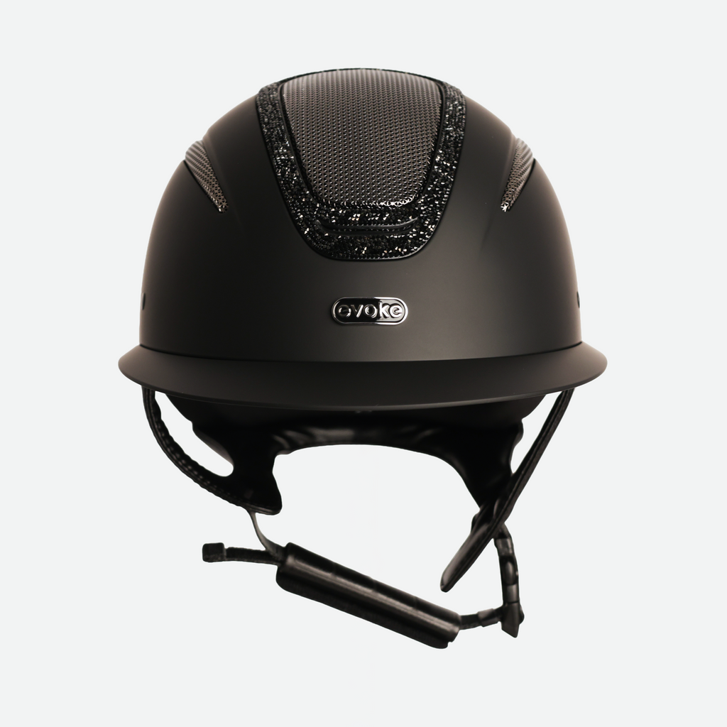 Elara Wide Peak Black Black Crystal Frame
