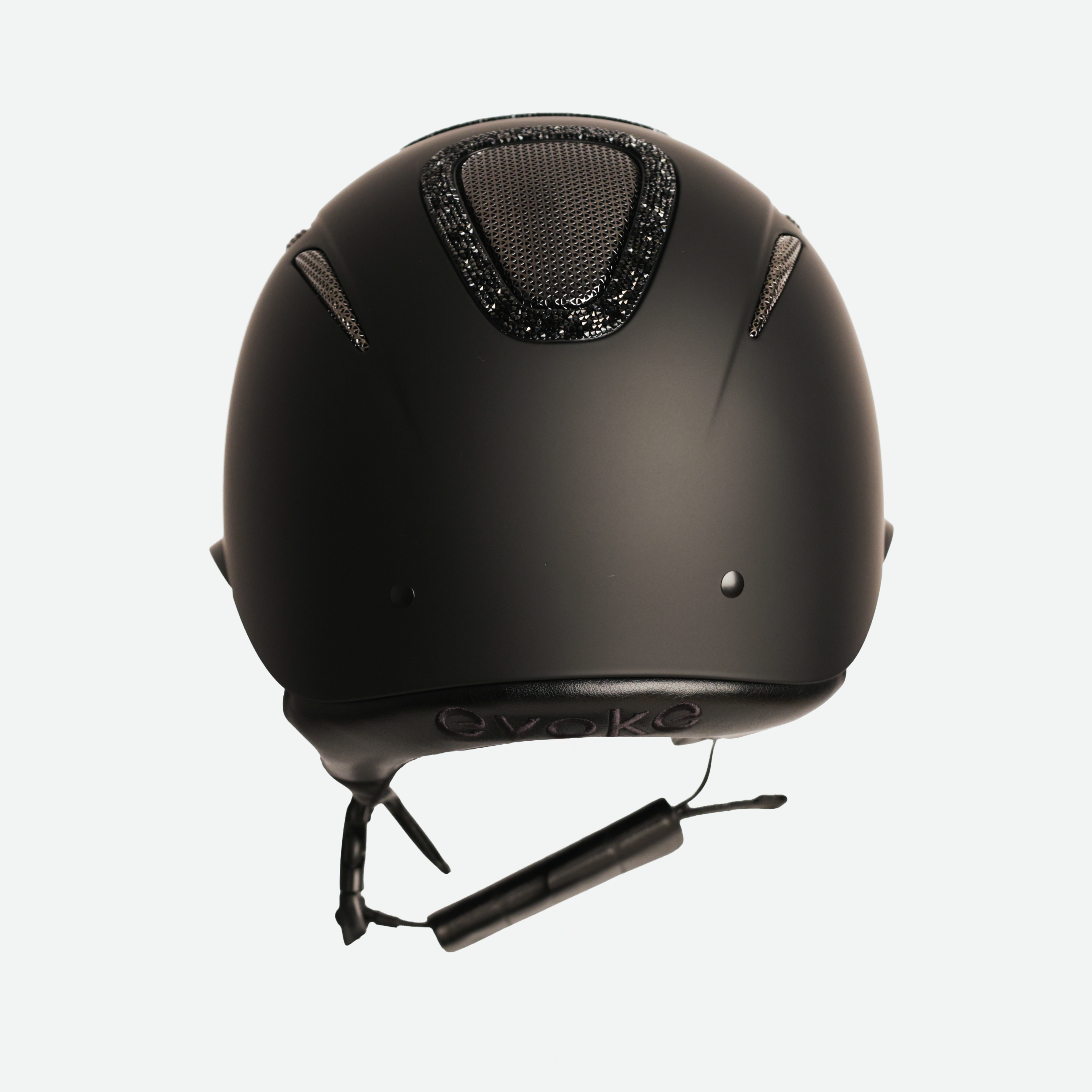Elara Wide Peak Black Black Crystal Frame