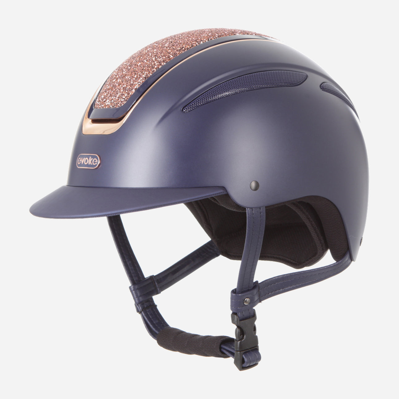 Callisto Classic Peak Navy Rose Gold Crystal