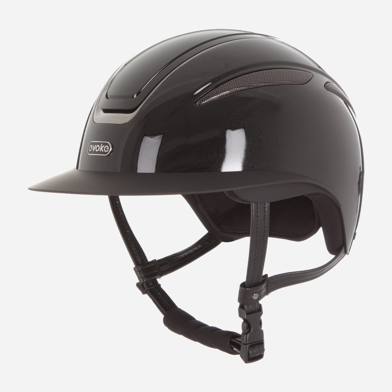 Callisto Wide Peak Black Metallic Gunmetal