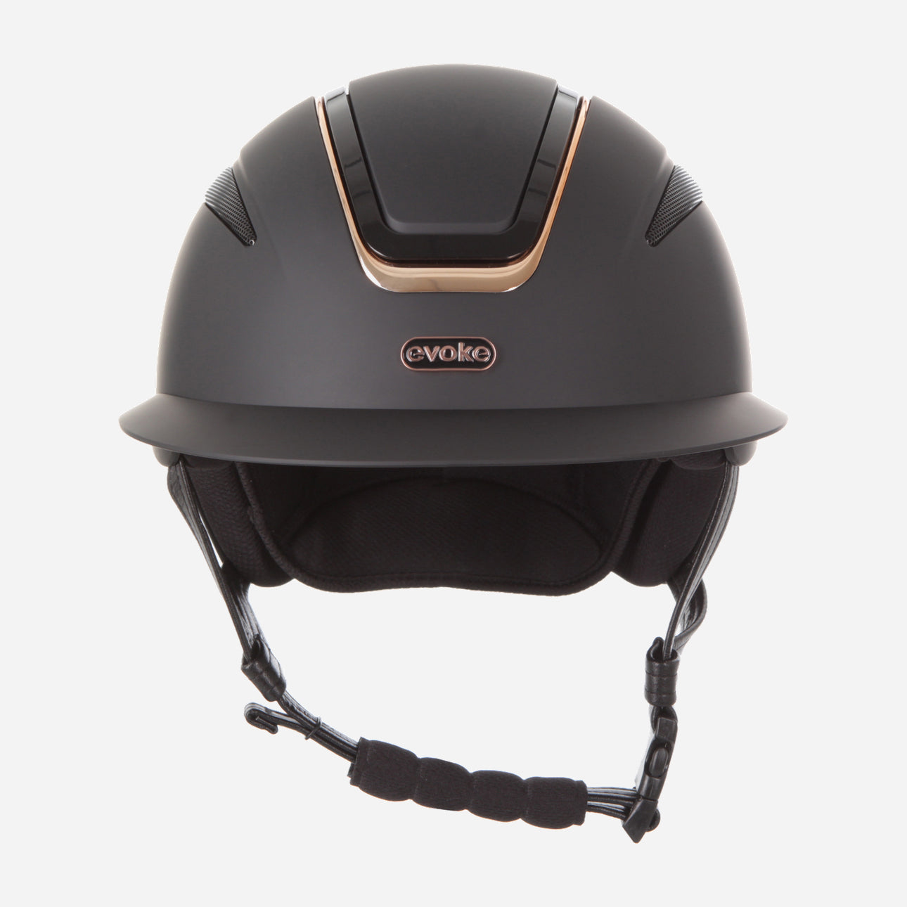 Callisto Wide Peak Black Rose Gold