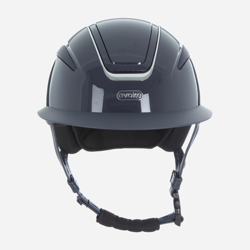 Callisto Wide Peak Navy Metallic Chrome