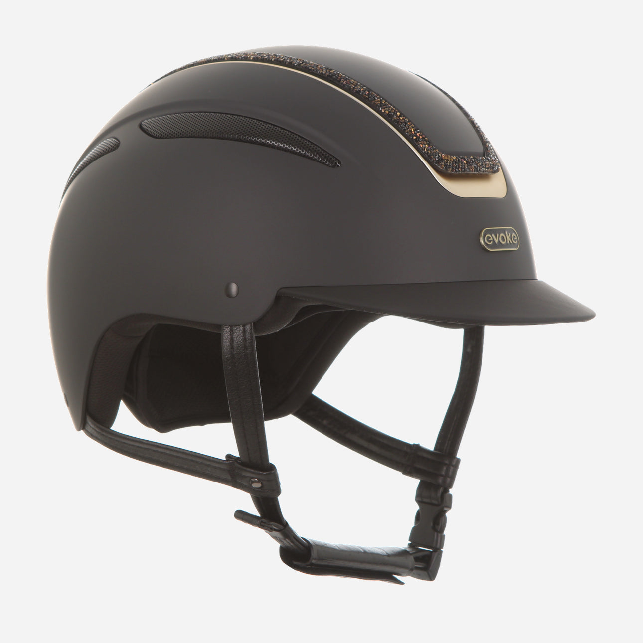 Callisto Classic Peak Black Gold Crystal Frame
