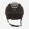 Callisto Classic Peak Black Suede Marcasite Crystal