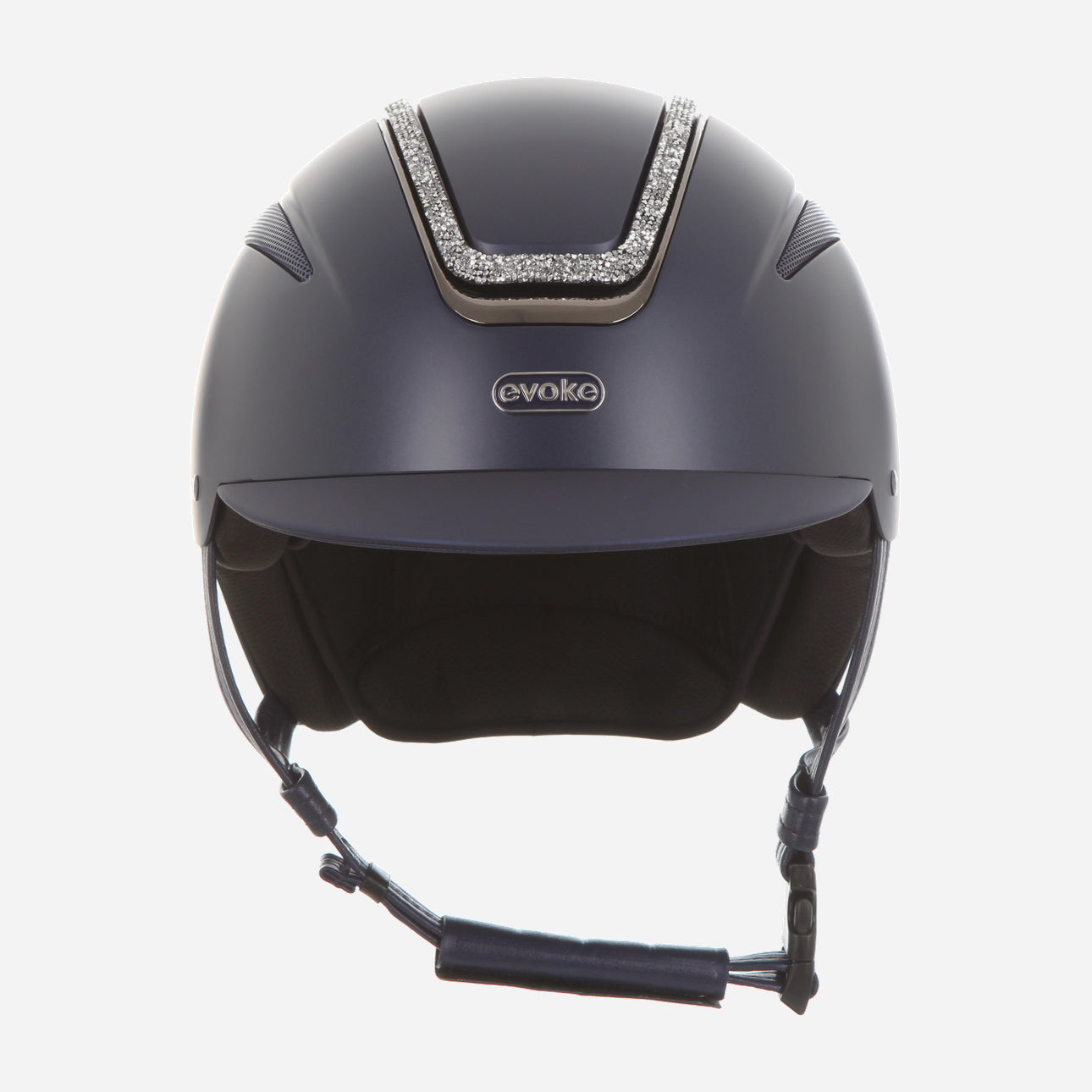 Callisto Classic Peak Navy Silver Crystal Frame
