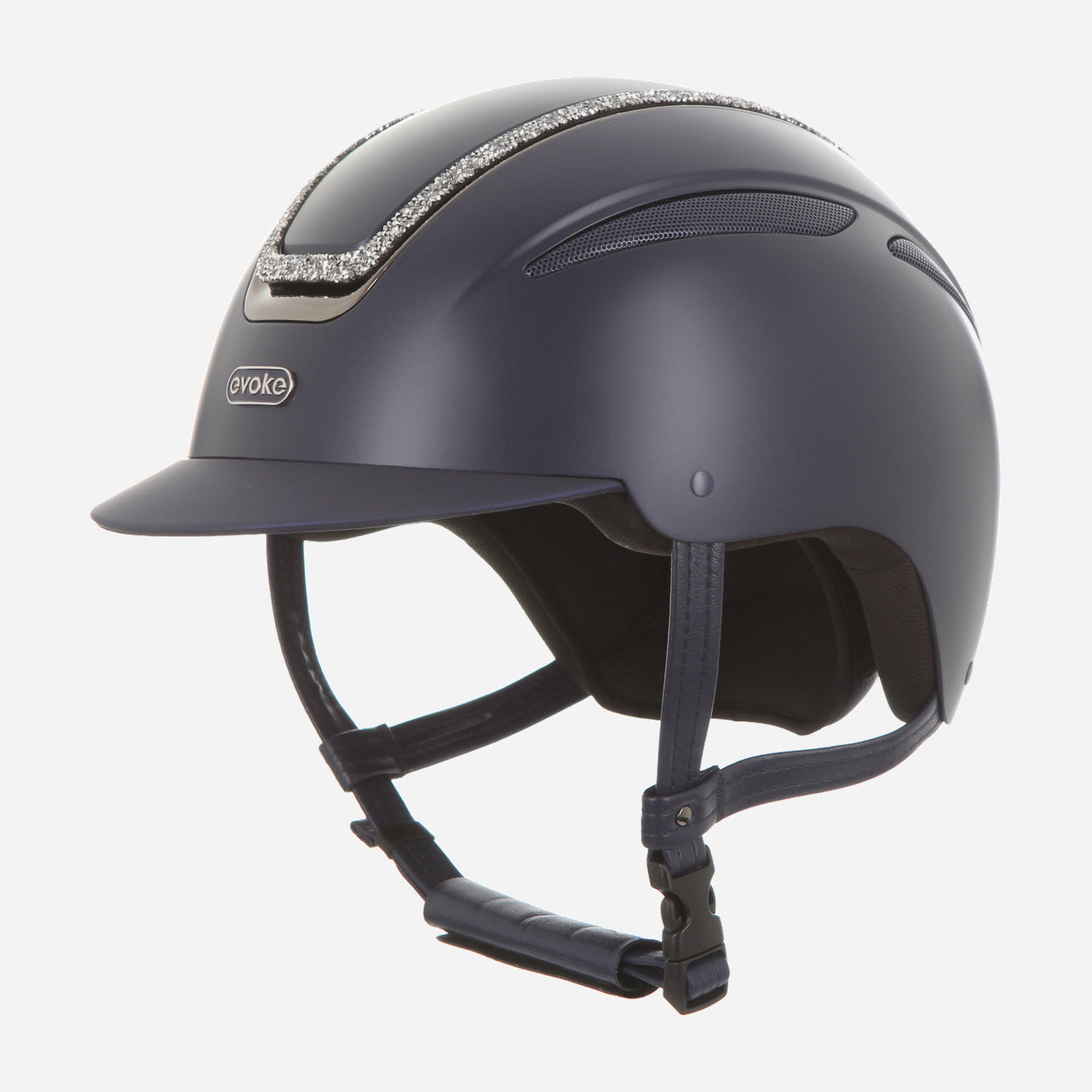 Callisto Classic Peak Navy Silver Crystal Frame