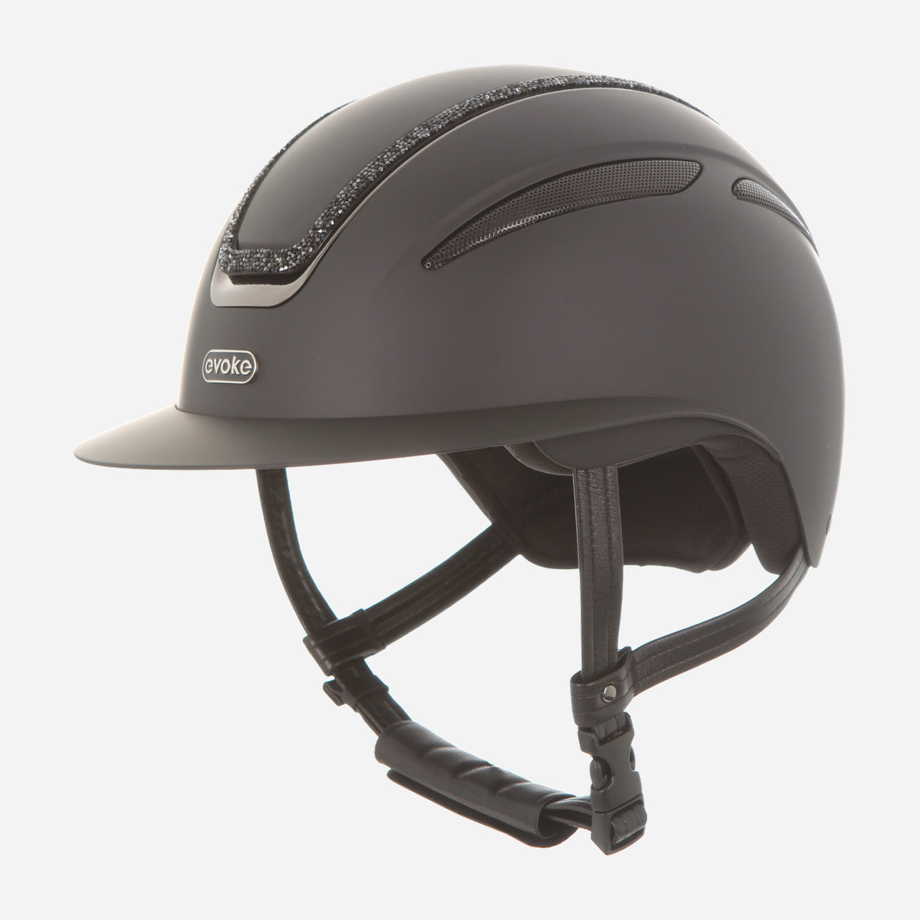 Callisto Wide Peak Black Black Crystal Frame