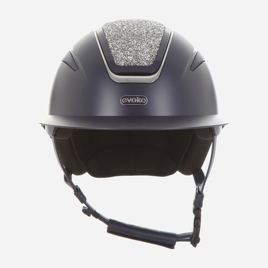 Callisto Wide Peak Navy Silver Crystal