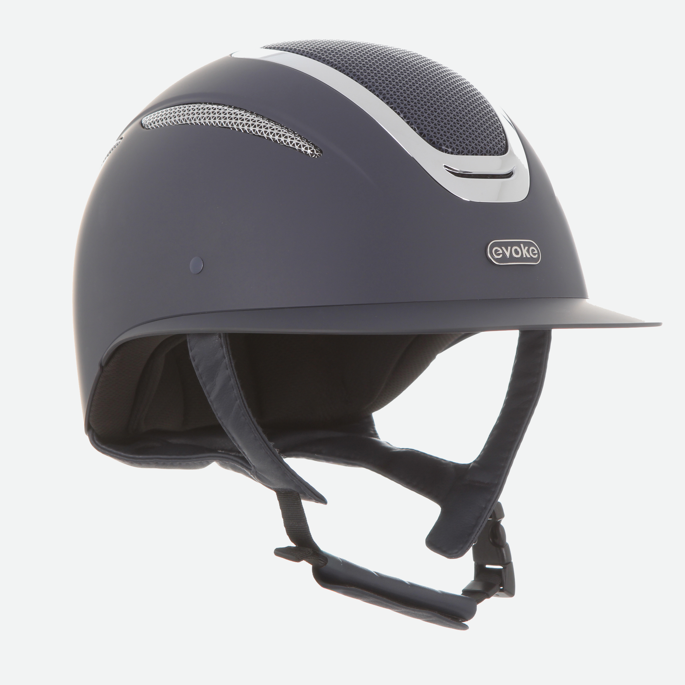 Elara Wide Peak Navy Silver Chrome