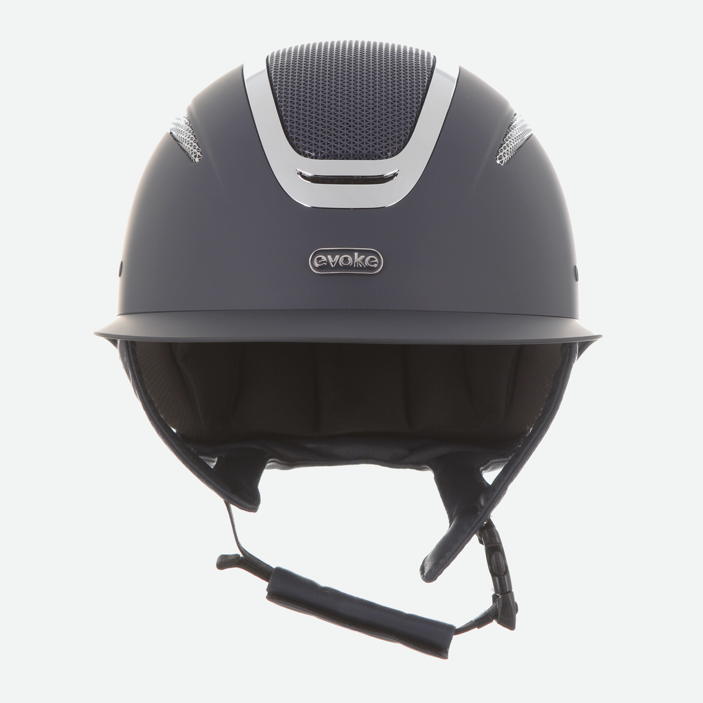 Elara Wide Peak Navy Silver Chrome