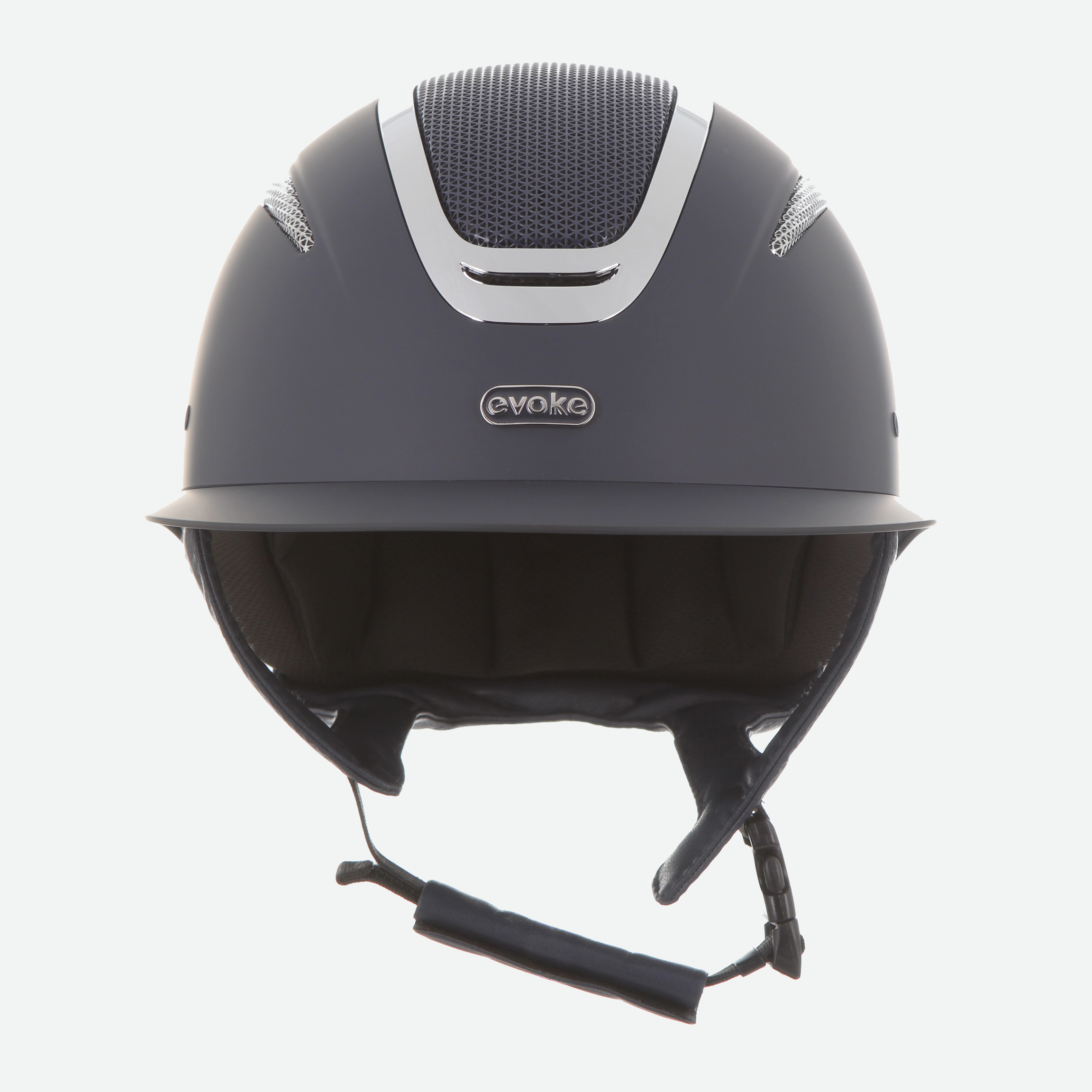 Elara Wide Peak Navy Silver Chrome