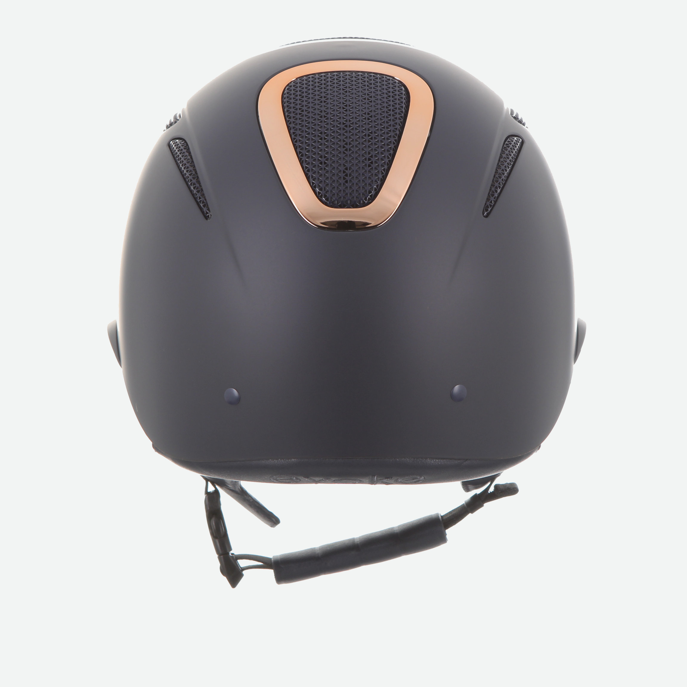 Elara Wide Peak Navy Rose Gold