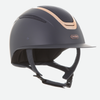 Elara Wide Peak Navy Rose Gold