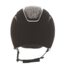 Callisto Classic Peak Black Suede Marcasite Crystal