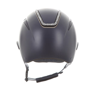 Callisto Wide Peak Navy Silver Crystal Frame