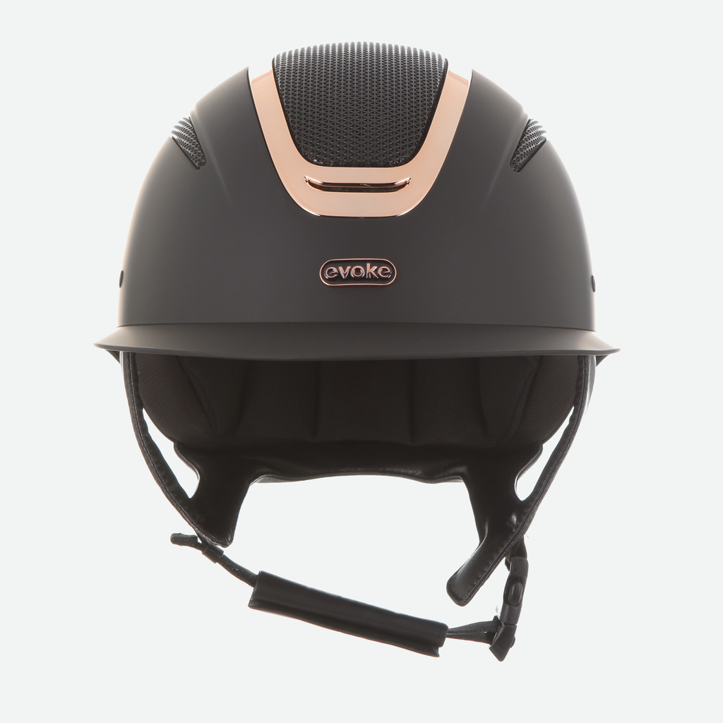 Elara Wide Peak Black Rose Gold