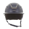 Callisto Wide Peak Navy Silver Crystal Frame